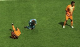 Trọng tài bất lực trước màn ăn vạ tập thể thô thiển nhất trong bóng đá